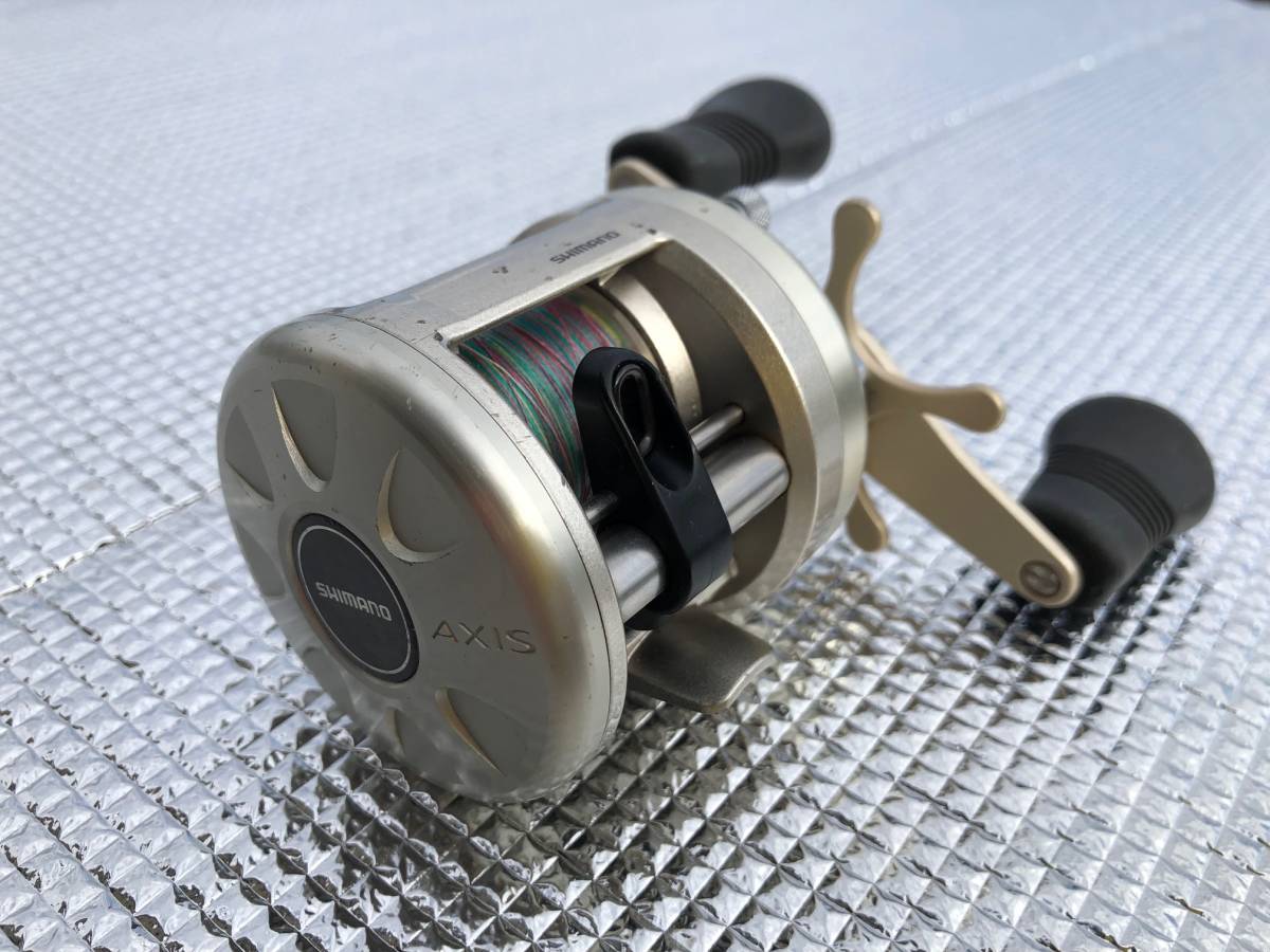 シマノ SHIMANO AXIS 101 左ハンドル メンテナンスOK キズ多いけど十分