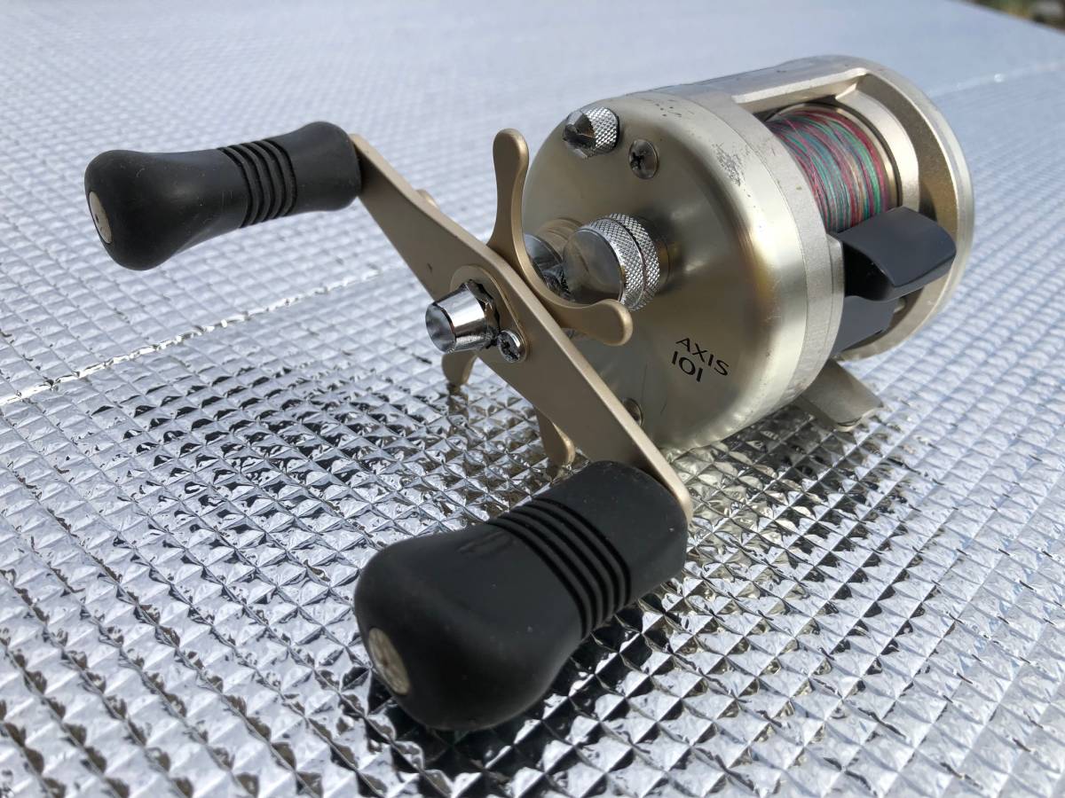 シマノ SHIMANO AXIS 101 左ハンドル メンテナンスOK キズ多いけど十分