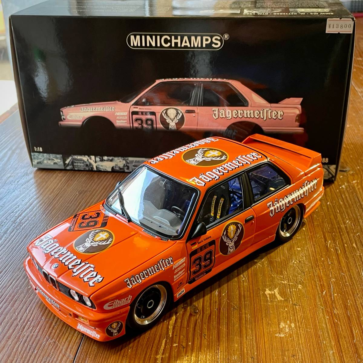 【未展示美品】MINICHAMPS ミニチャンプス 1:18 BMW M3・M.KETTERER・DTM 1988＜E30 BMW M3 イェーガーマイスター DTM＞ダイキャスト製★
