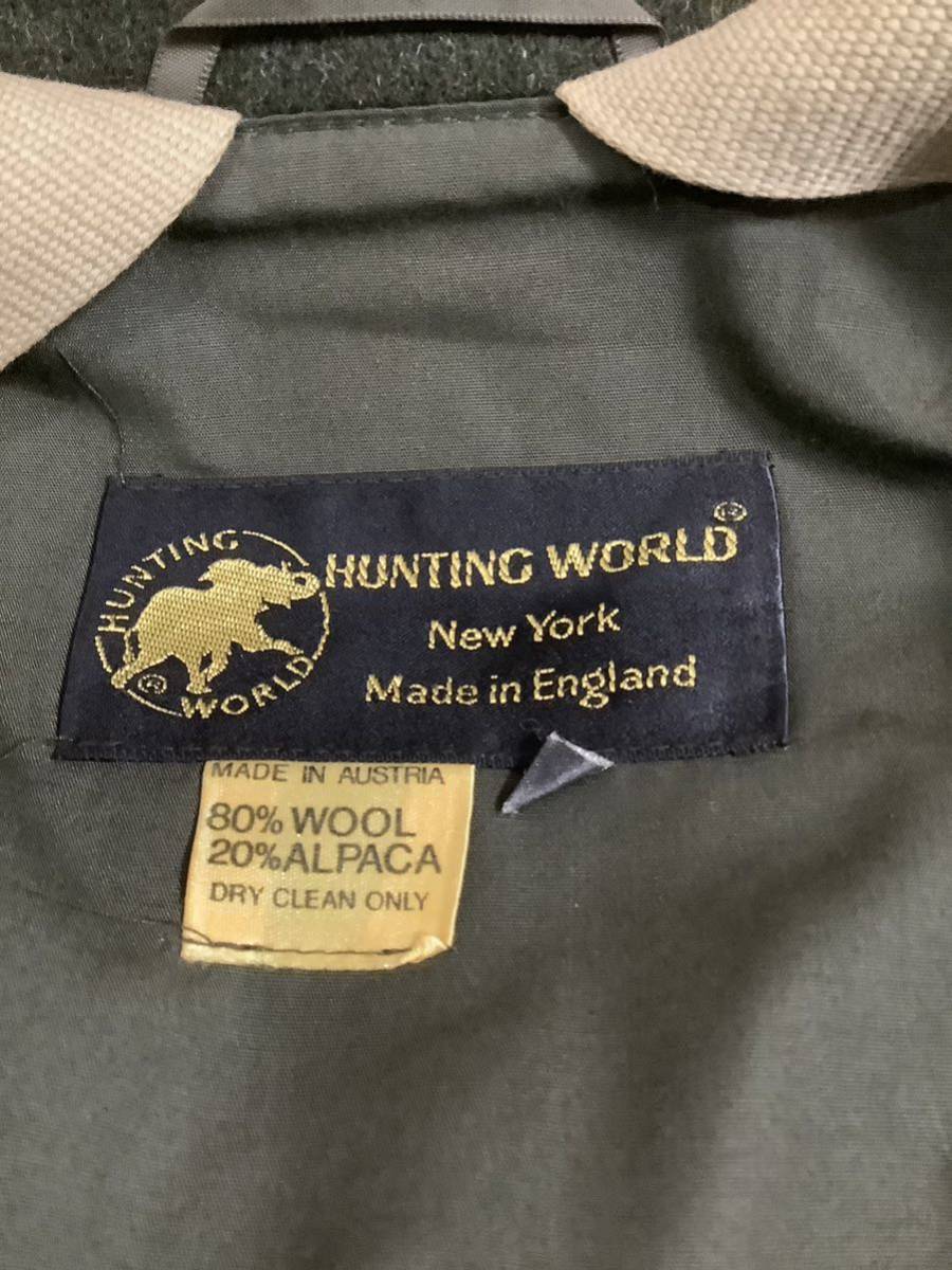 HUNTING WORLD ハンティングワールド イギリス製 アルパカ混ウール 