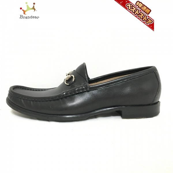 GUCCI グッチ スエードレザー ホースビット ローファー 36 茶 ブラウン