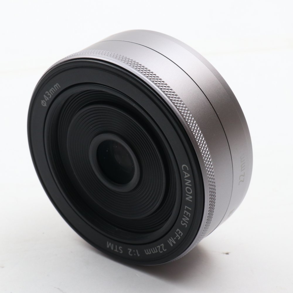 品質保証，お買い得 Canon 単焦点広角レンズ EF-M22mm F2 STM シルバー