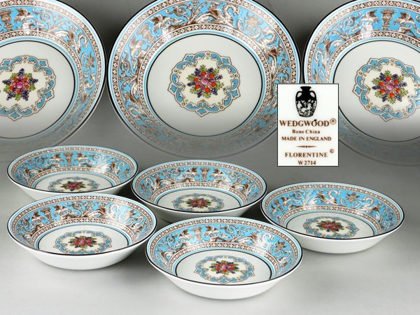魁◇本物保証 Wedgwood ウエッジウッド フロレンティーン ターコイズ