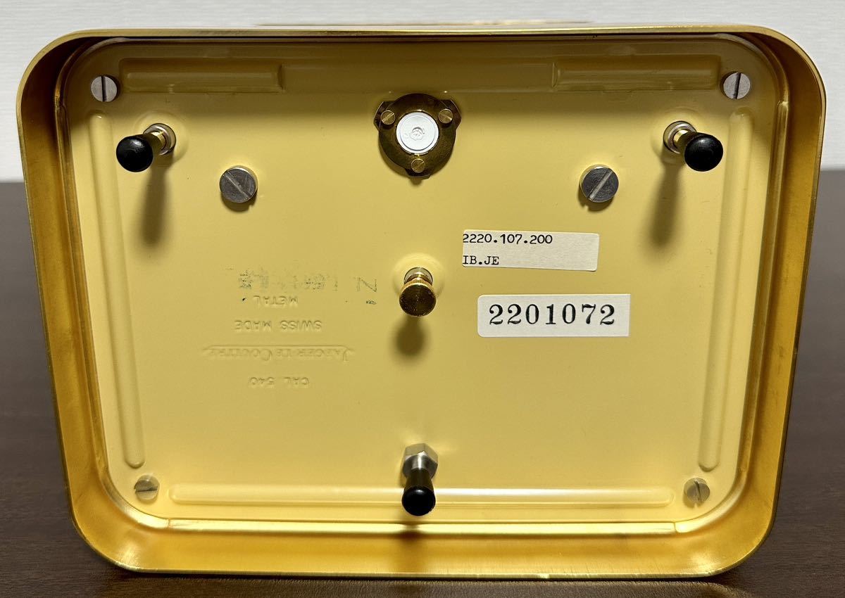 1円〜 Y 希少 ガラスロゴモデル 国際保証書付き JAEGER-LECOULTRE 