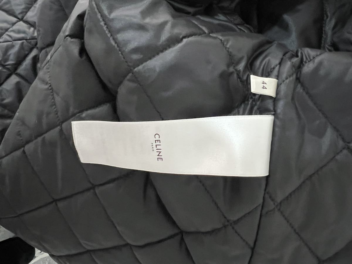 セリーヌ CELINE フード付きチェックジャケット フランネル イエロー