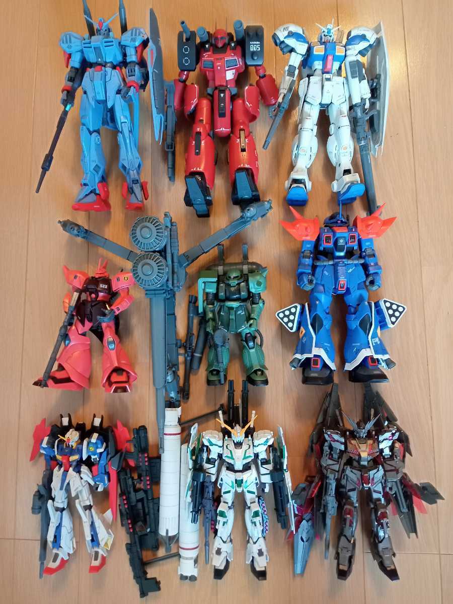 RE/100 4体＋HG 5体 組立済セット ガンダムMk-III ガンキャノン 