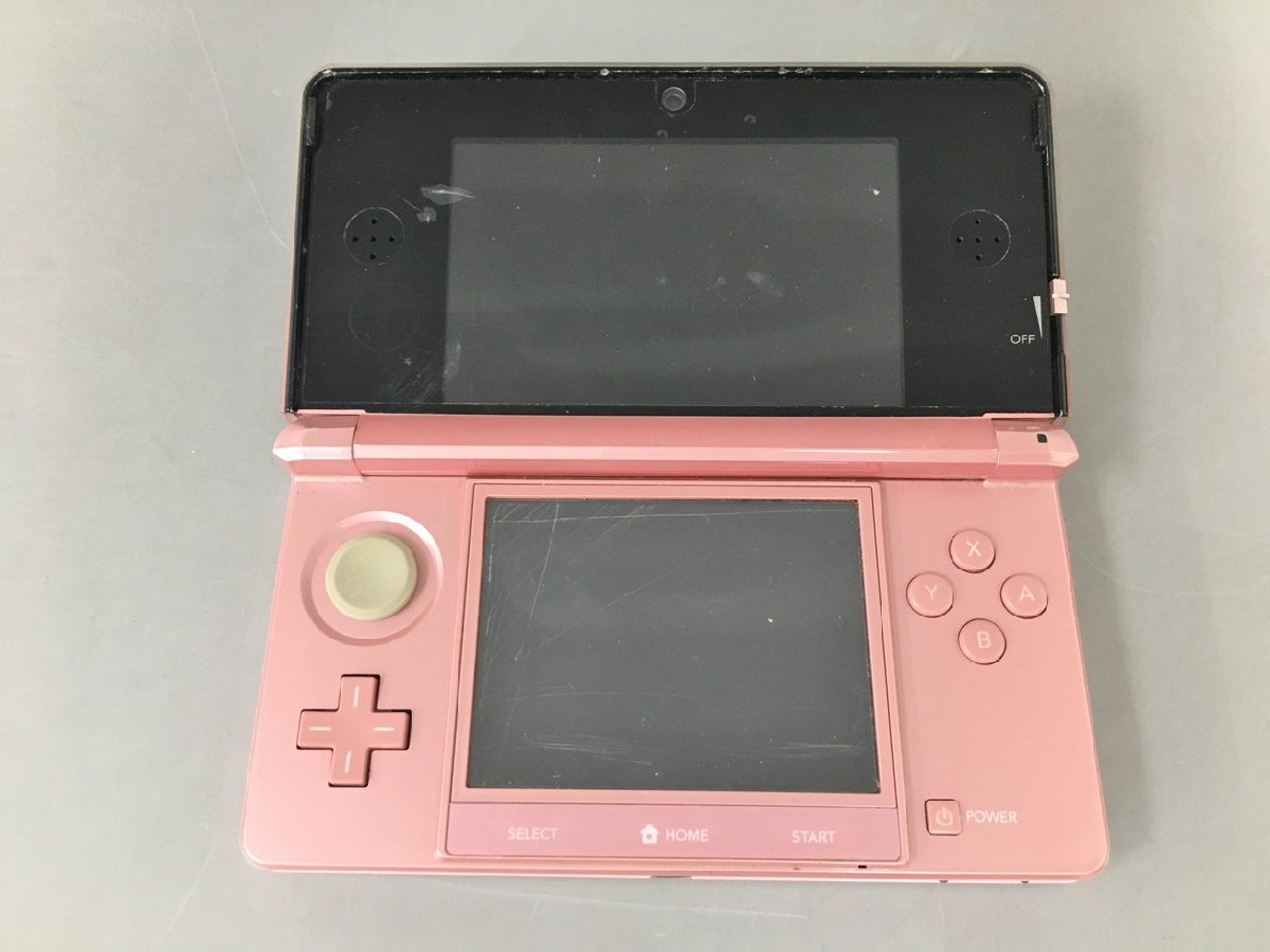 ゲーム機 本体 Nintendo 3DS CTR-001 ピンク 本体のみ ジャンク 2301LBR048