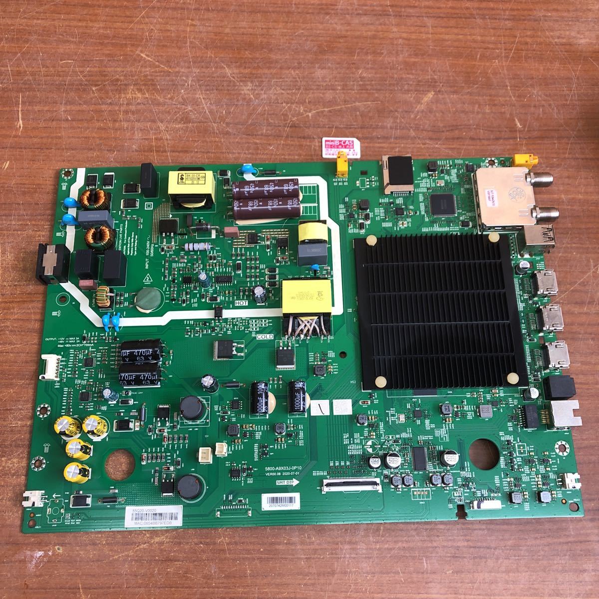 SUNRIZE モダンデコ55V型 液晶テレビ tv55-4k-3-bk 用のテレビ電源基板