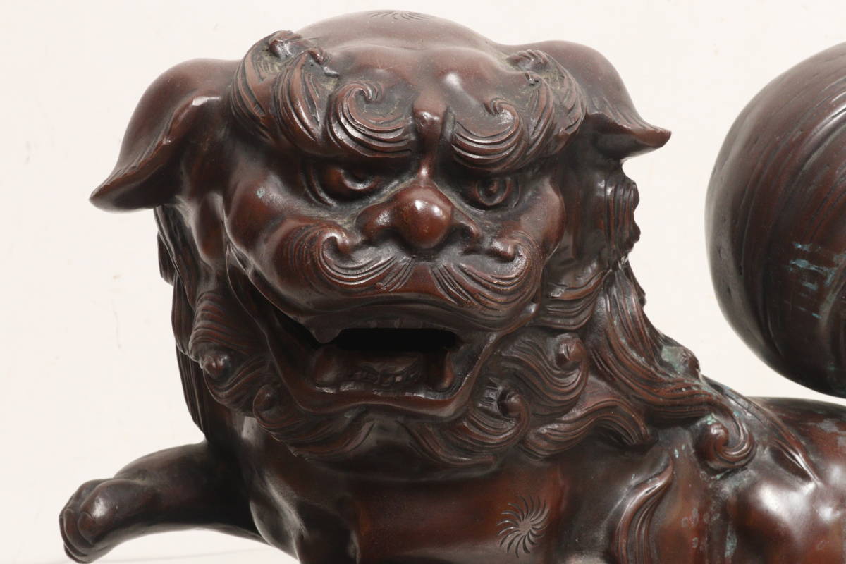 Yahoo!オークション - 「玉獅子」銅製 (金属工芸) の落札相場 K18刻
