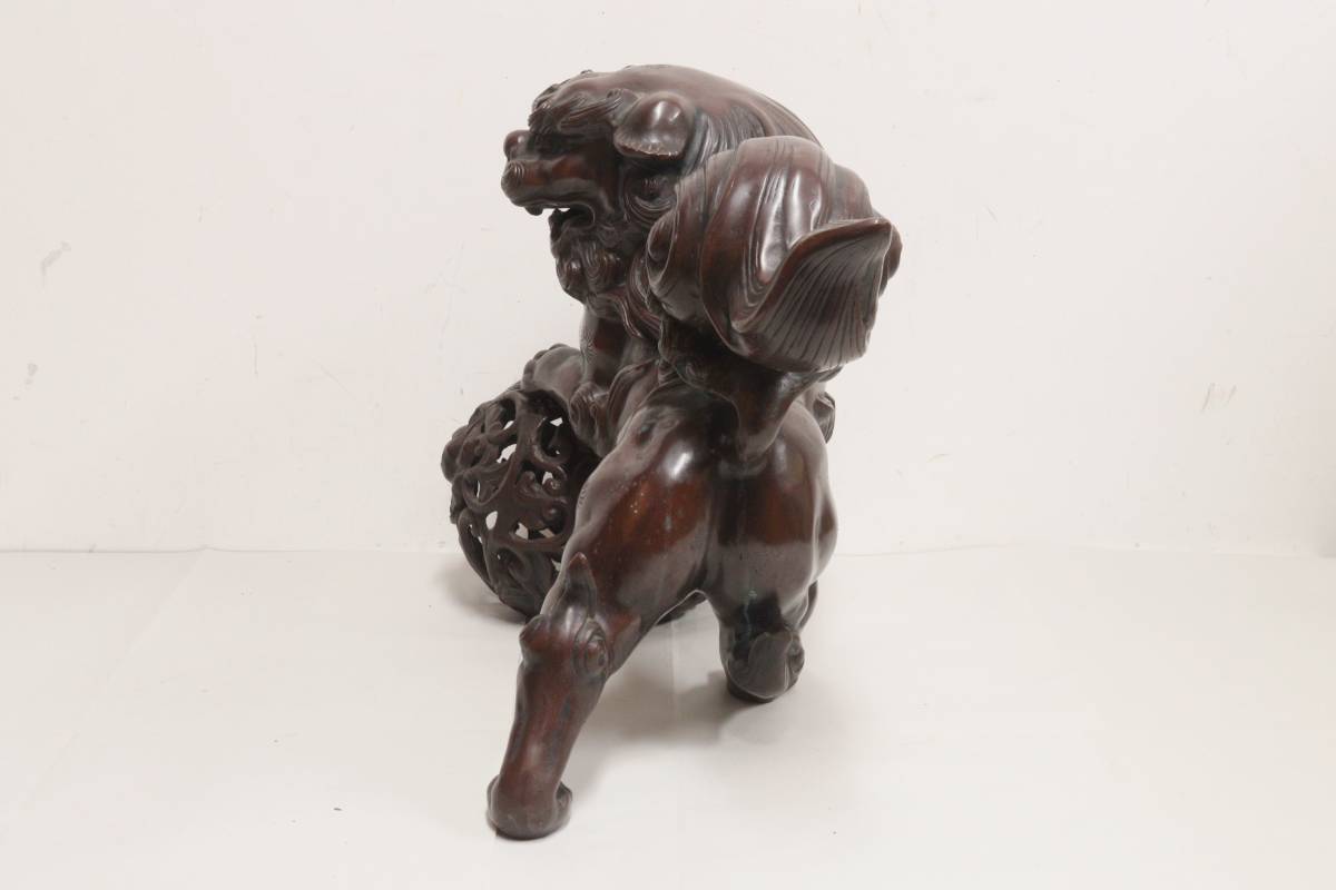 Yahoo!オークション - 「玉獅子」銅製 (金属工芸) の落札相場 K18刻