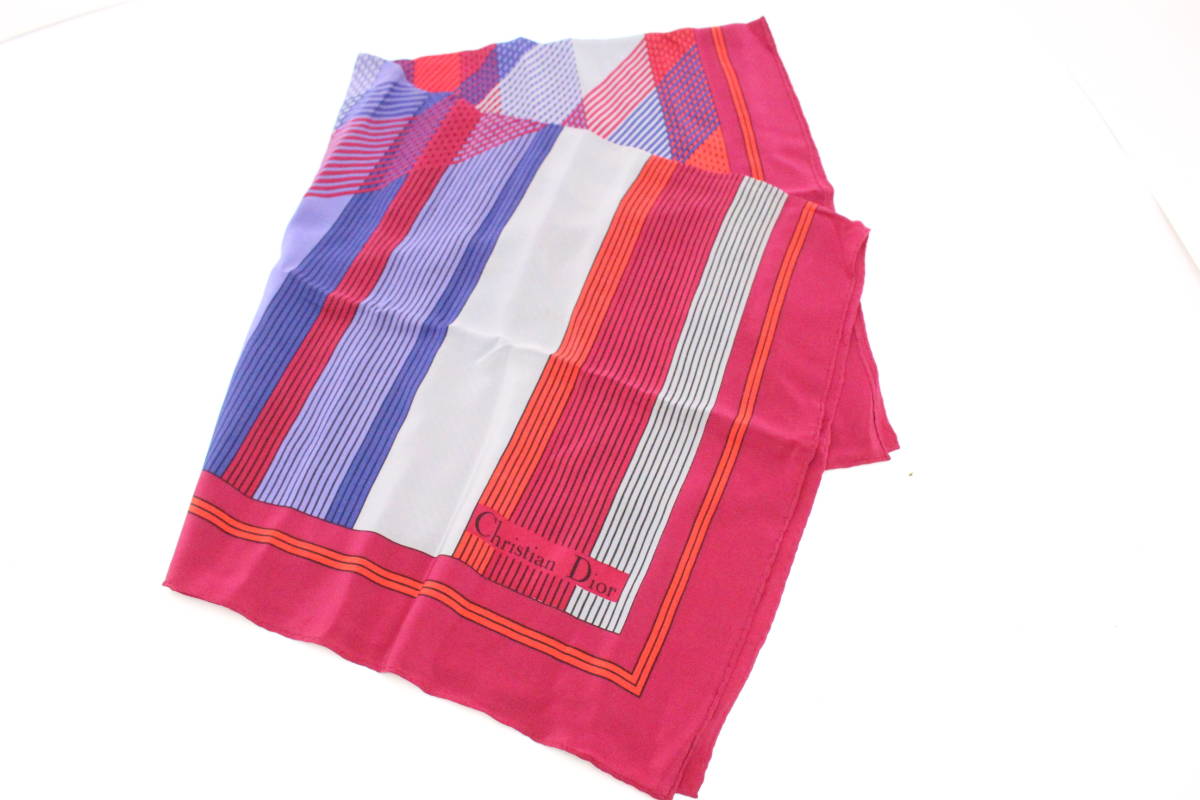 極美品✨CELINE セリーヌ シルク イタリア製 大判スカーフ ストール 極