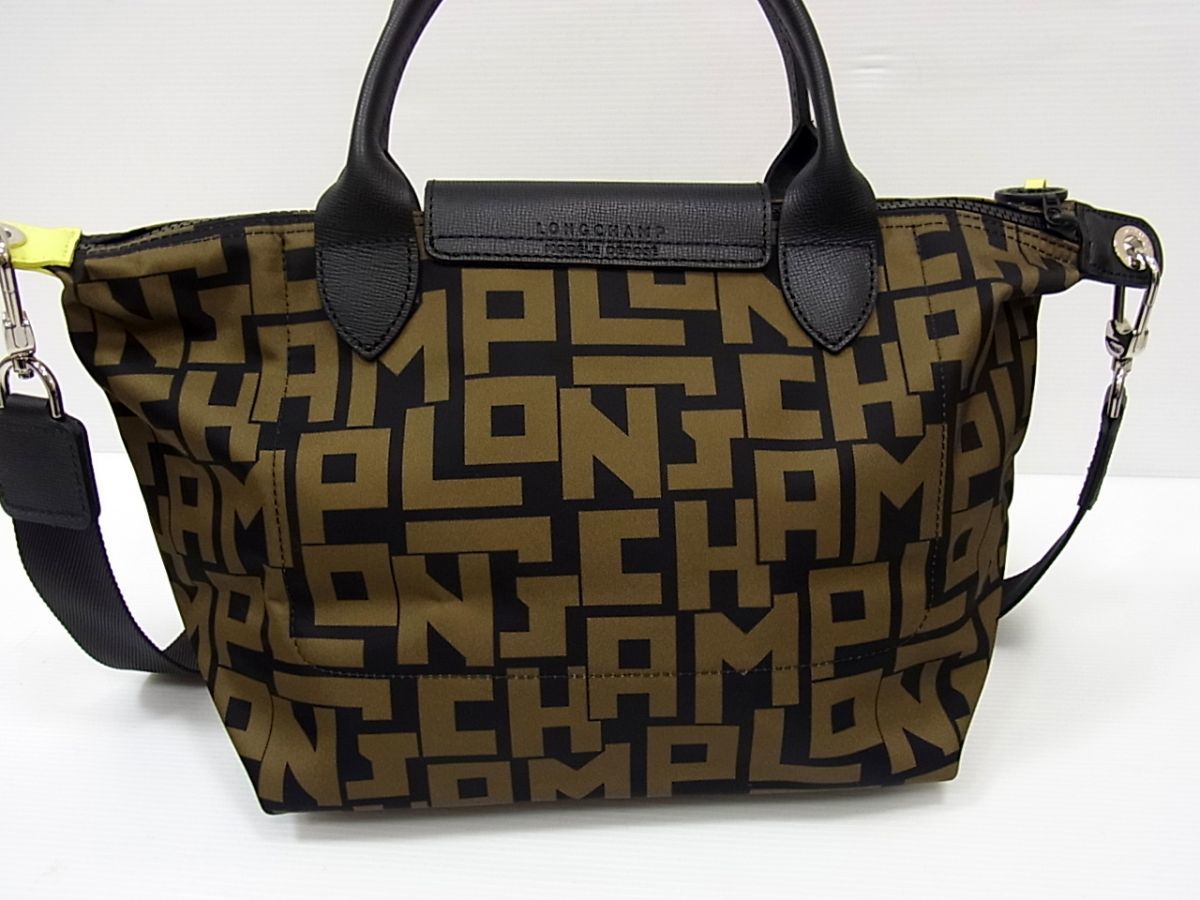 極美品◇ロンシャン MODELE DEPOSE 2way ハンドバッグ ショルダー付 斜 