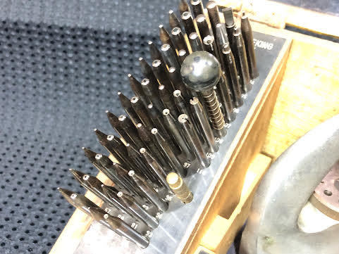 Q2265 時計 工具 GEM ポンス台 タガネセット スタッキングツール 時計