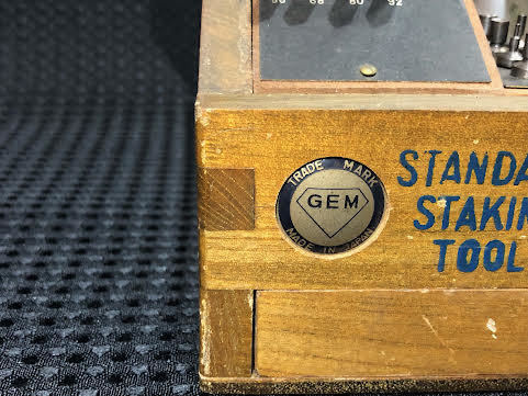 Q2265 時計 工具 GEM ポンス台 タガネセット スタッキングツール 時計