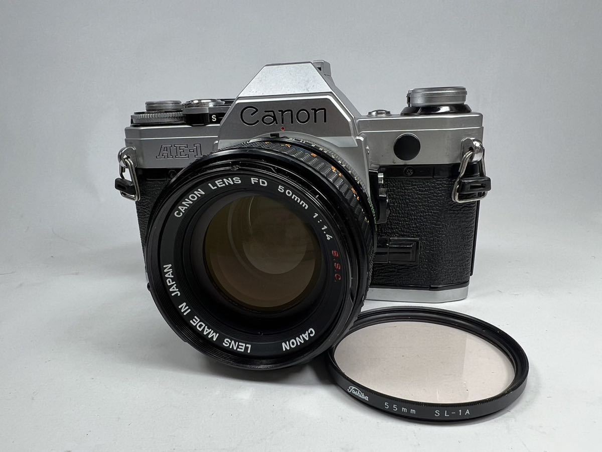 キャノン AE-1 フィルムカメラ【CANON LENS FD 50㎜ 1:1.4 S.S.C.