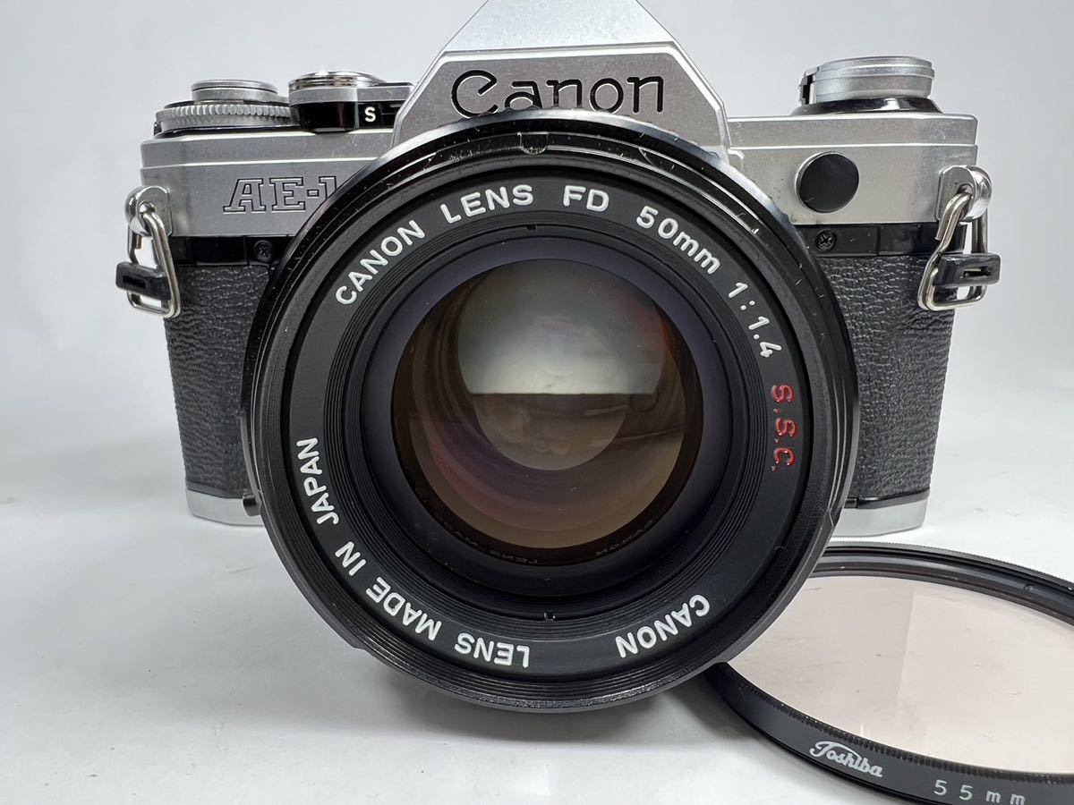 キャノン AE-1 フィルムカメラ【CANON LENS FD 50㎜ 1:1.4 S.S.C.