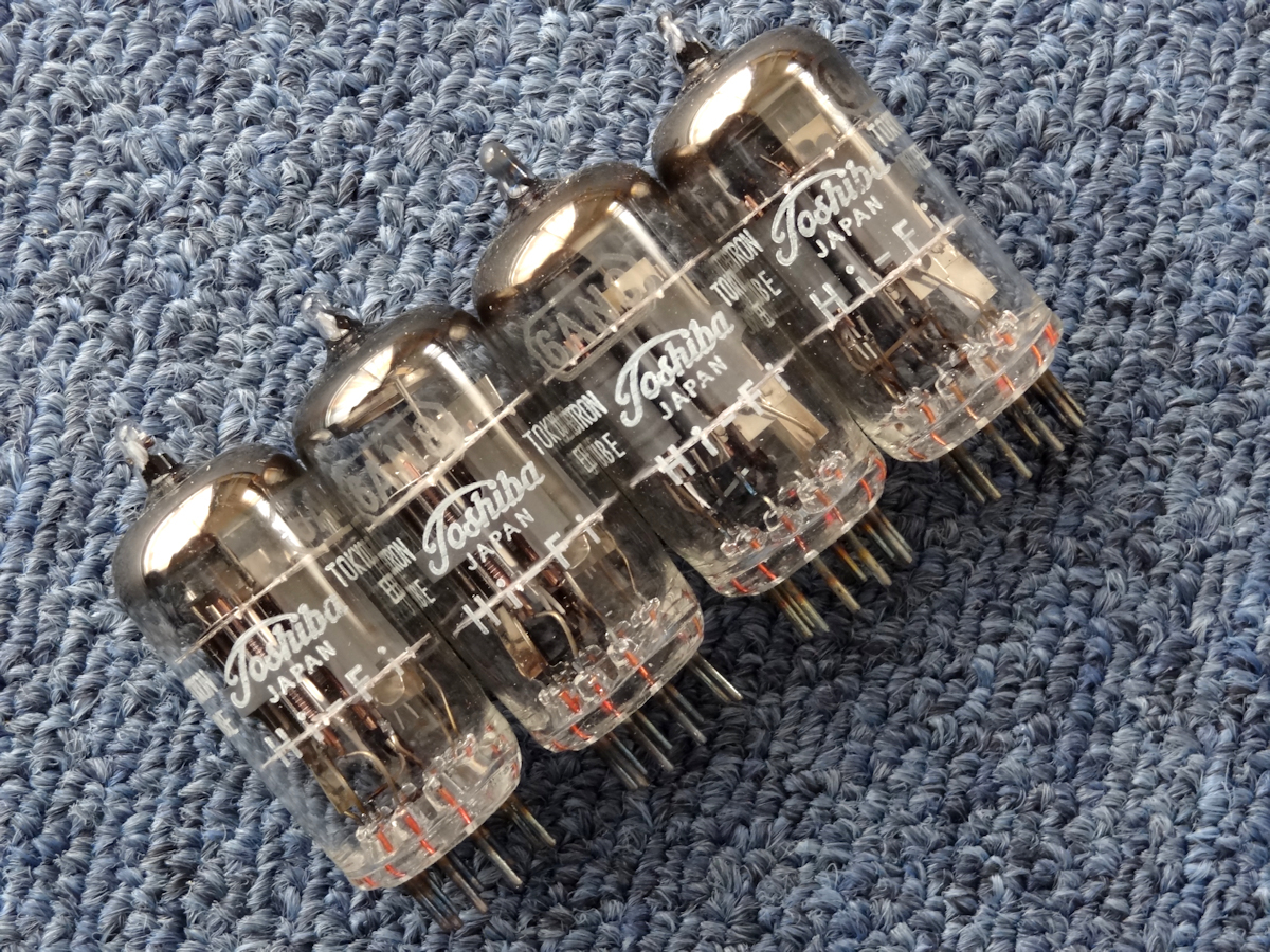 東芝　Hi-Fi用　6AN8　同一ロット　4本　元箱入り　未使用新品の保管品　
