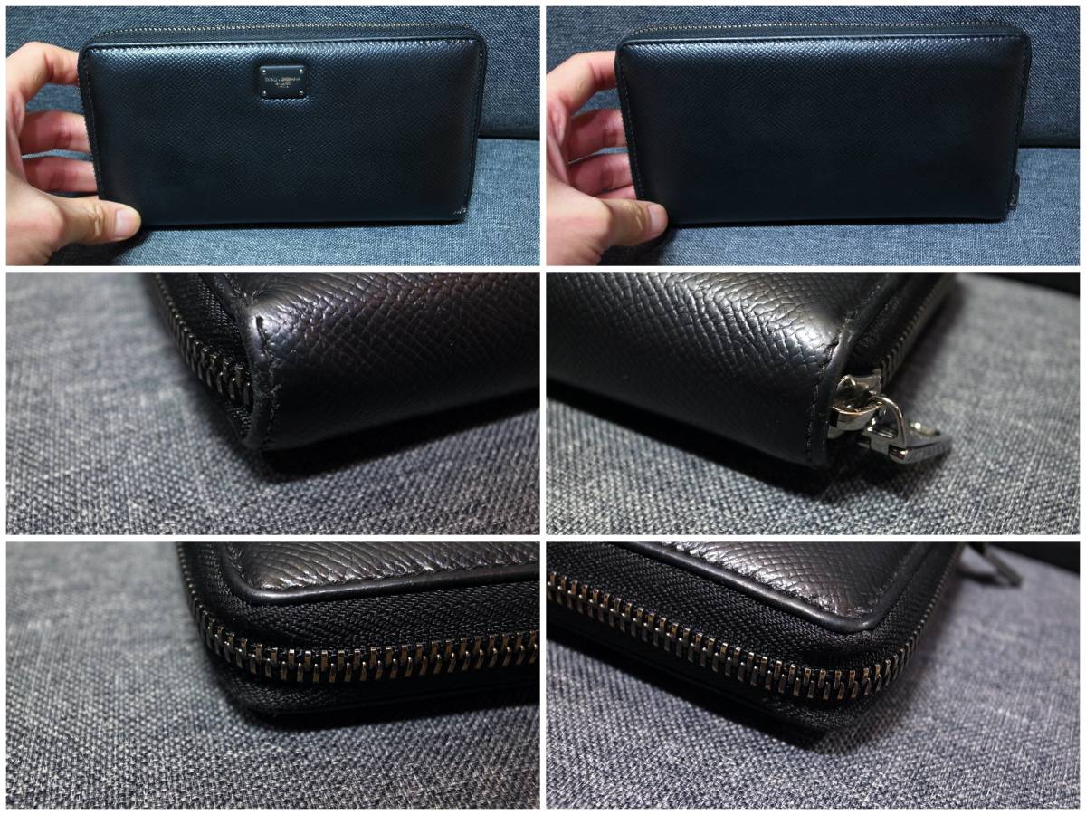 正規品☆ドルガバ ラウンドファスナー ラウンド財布 黒 バッグ 財布 