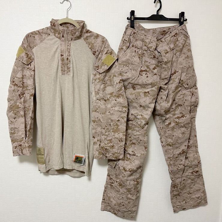美品 米海兵隊 デザートマーパットMARPAT FROG コンバットシャツ(S-R