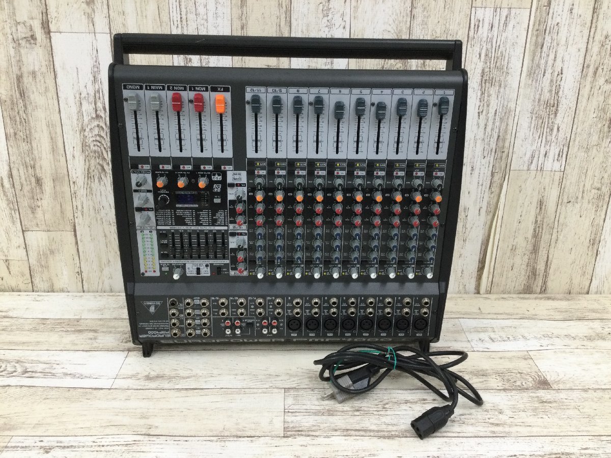 093C BEHRINGER EUROPOWER PMP4000 ミキサー 【ジャンク扱い・同梱不可】