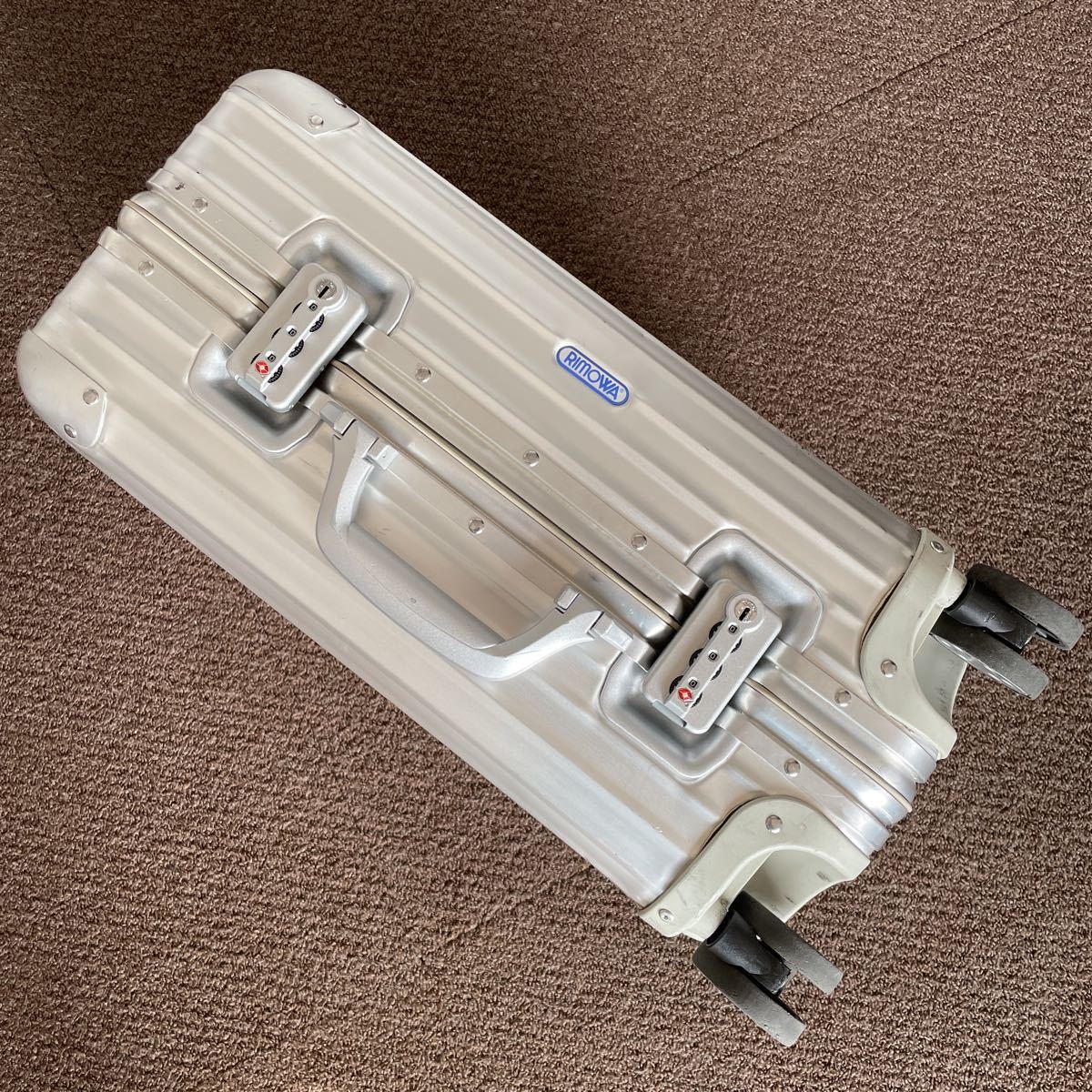 中古 45L シルバー RIMOWA リモワ トパーズ TOPAS キャリーバック 
