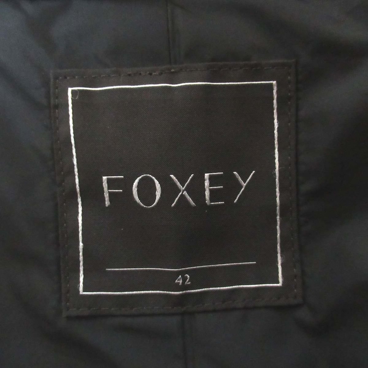 美品 FOXEY フォクシー ヌートリアファー ジップアップ フーディー 