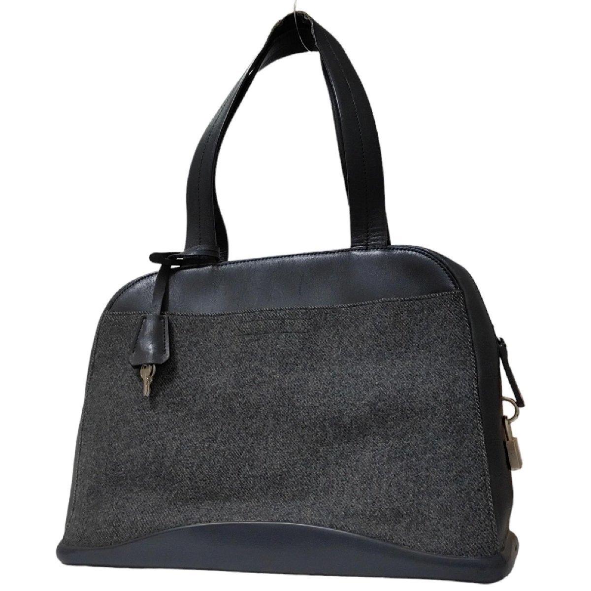 PRADA プラダ フェルト ウール レザー ショルダーバッグ トートバッグ