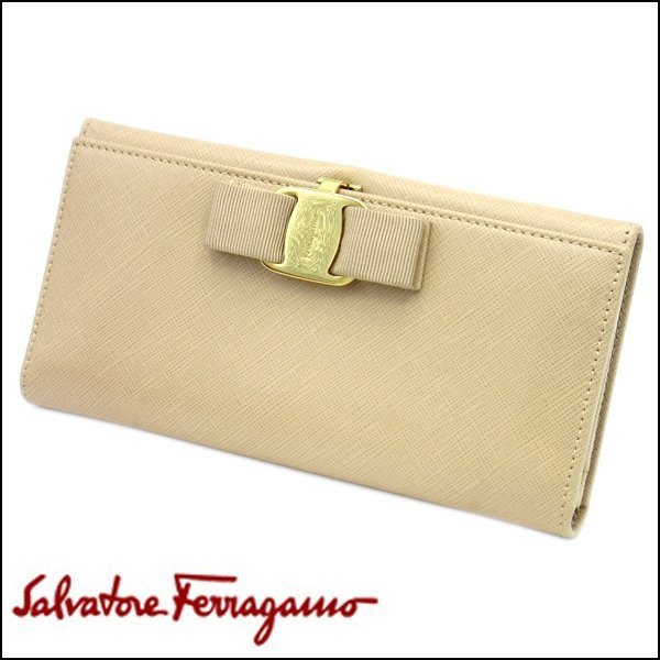 TS Salvatore Ferragamo/フェラガモ ヴァラリボン 2つ折り長財布 TS Salvatore Ferragamo/フェラガモ ヴァラリボン 2つ折り長財布