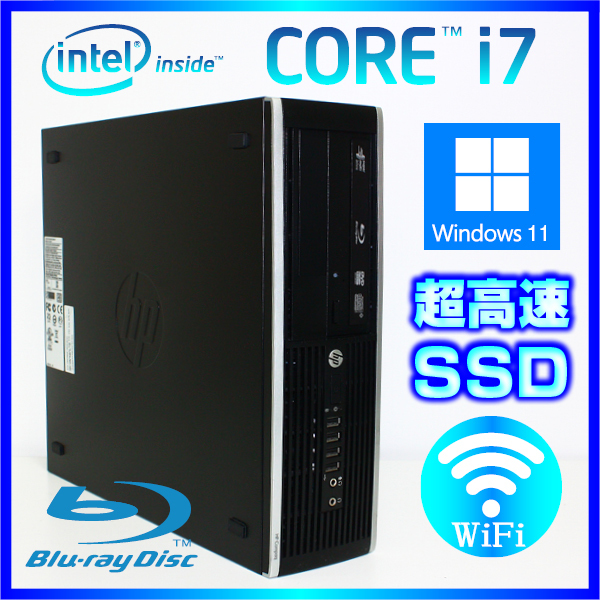 HP GeForce GT 730 Windows 11 Core i7 3770 Blu-ray 大容量メモリ 20GB 搭載 高速SSD新品512GB HDD1000GB Office2021 USB3.0 Wi-Fi 6300