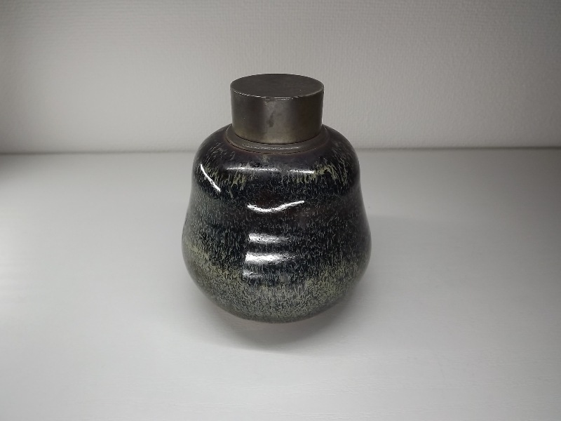 茶入 古錫 茶壷 錫 茶筒 小振 棗 唐物 錫製 無銘 茶心壺 煎茶道具 煎茶