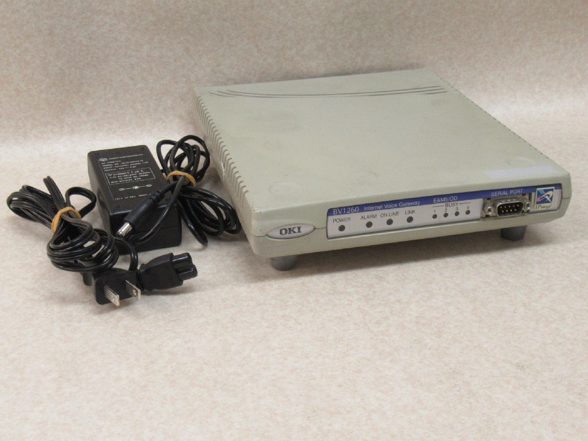 ▲ ZZβ 12901# 保証有 OKI 【 BV1260 OD 】沖電気 IVGシリーズ OD 4ポート VoIPゲートウェイ 領収書発行可能