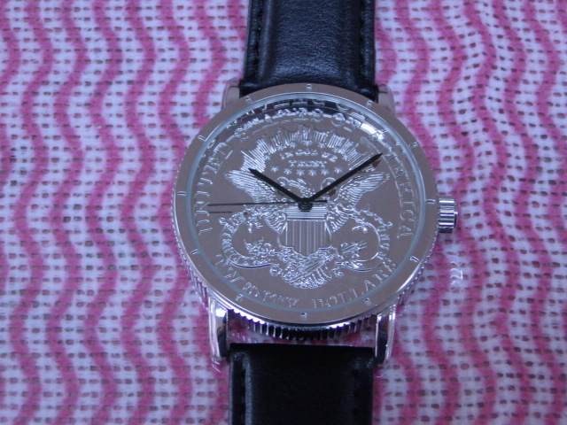 コインウォッチ　クオーツ　シルバー