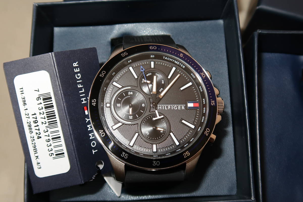 □□未使用 TOMMY HILFIGER トミーヒルフィガー メンズ腕時計 クォーツ 