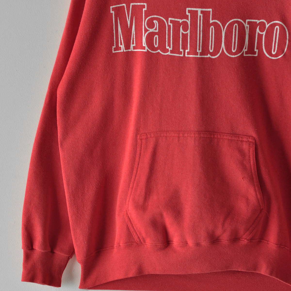 80s 初期 Marlboro マルボロ スウェット パーカ Tultex USA製 レッド 