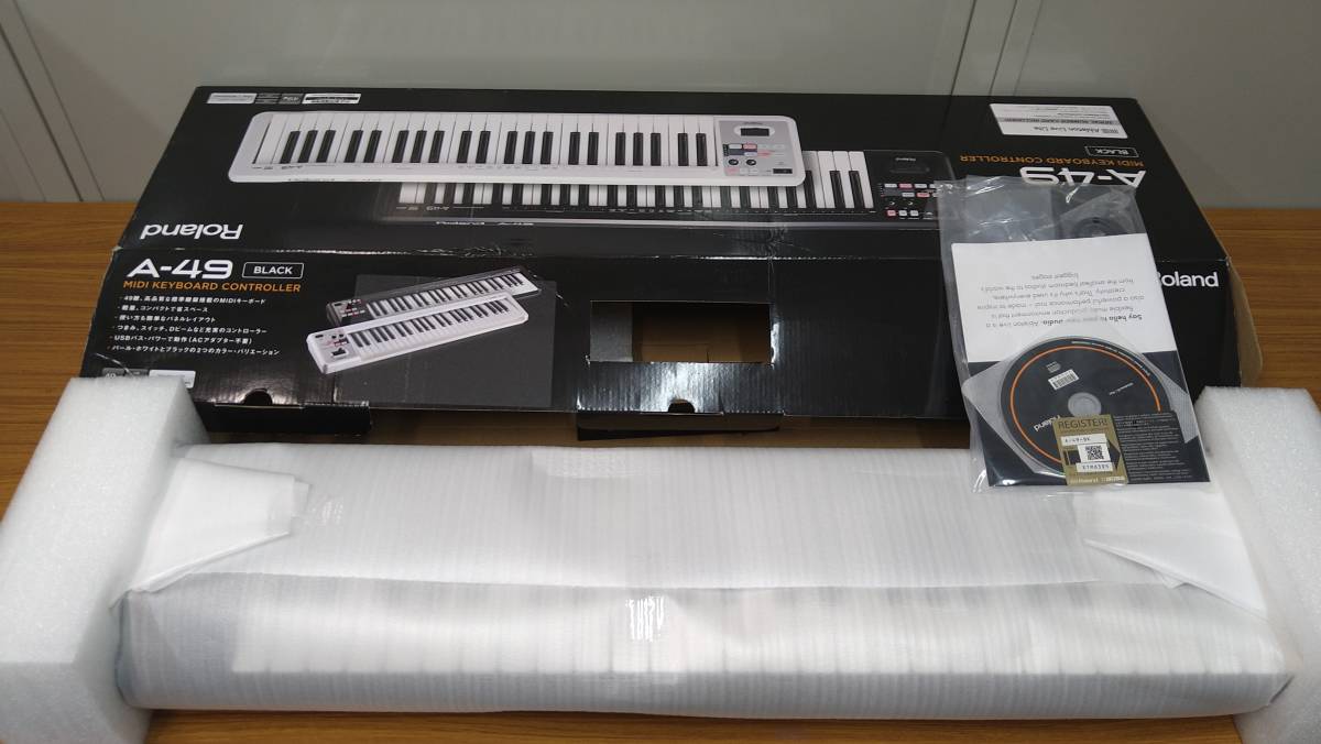未使用】Roland ローランド A-49 BK MIDI キーボード 49鍵 ブラック