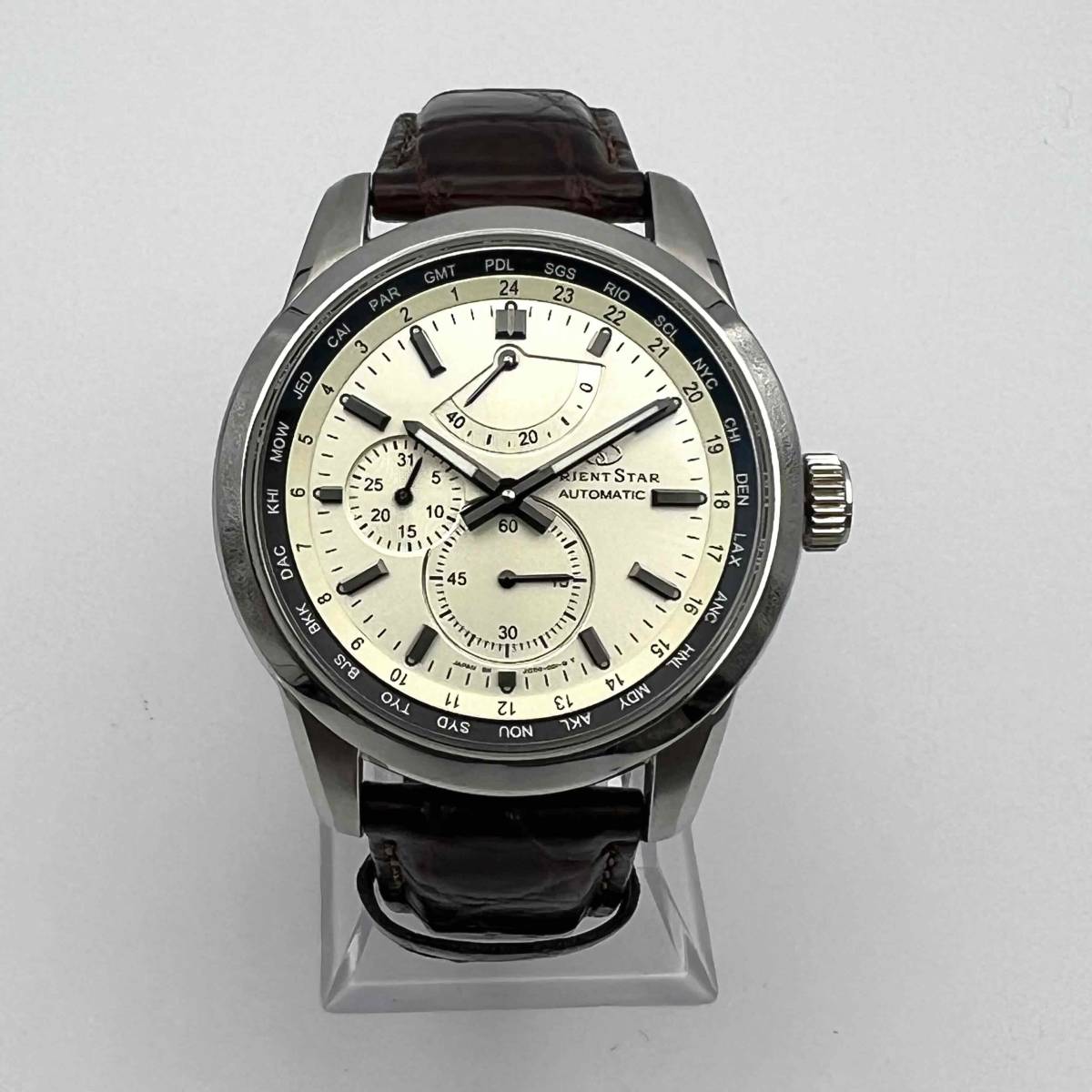 ORIENT オリエント WZ0031JC オリエントスター SS×革ベルト ワールド 