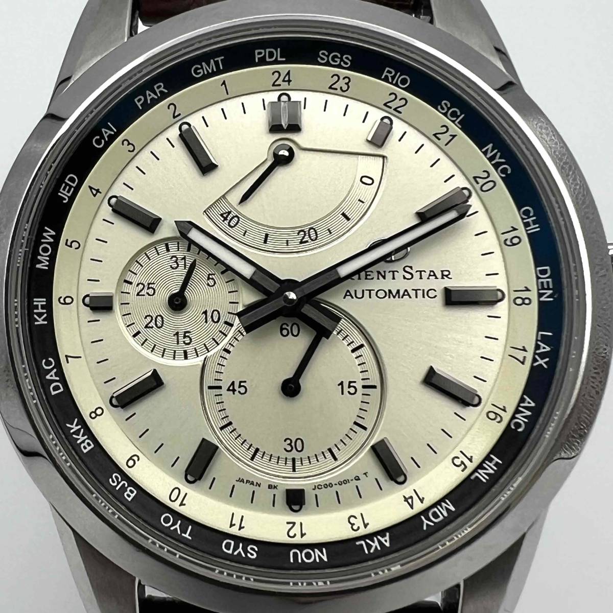 ORIENT オリエント WZ0031JC オリエントスター SS×革ベルト ワールド 