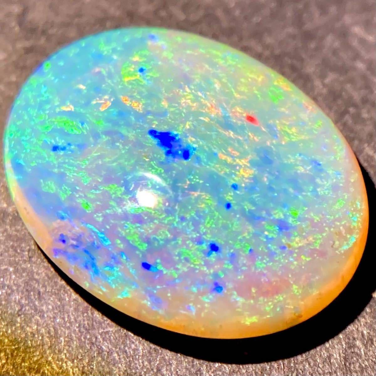 注目！◇天然ブラックオパール 遊色最高 最高級 0.43ct オーストラリア 