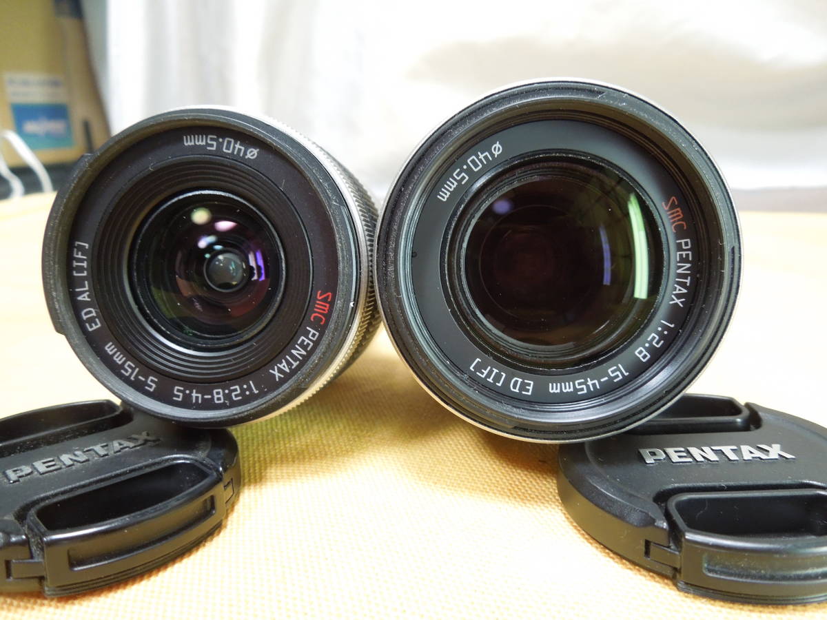 ペンタックス レンズセット／ smc PENTAX 15-45mm F2.8 / 5-15mm／中古