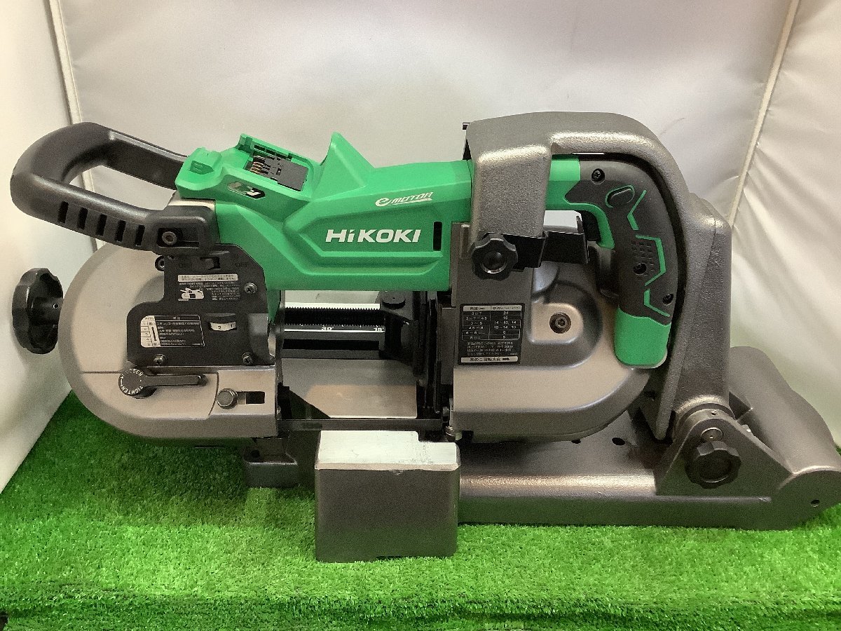 中古品 HiKOKI ハイコーキ 旧日立工機 36V コードレス バンドソー CB3612DA(NN) 台座付き