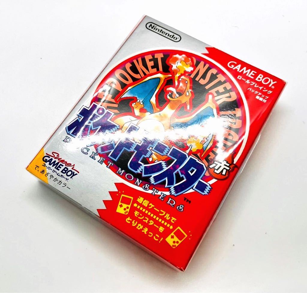 □新品未開封・極良品□GB□ゲームボーイ□ポケットモンスター赤 初代 