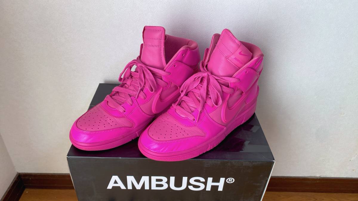 NIKE ナイキ Dunk High Ambush ダンク アンブッシュ スニーカー ピンク 26.5