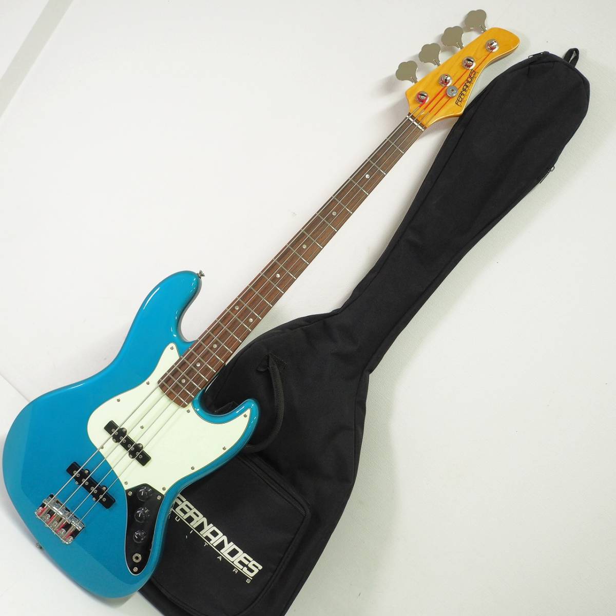 美品 FERNANDES ジャズベースタイプ エレキベース メタリックブルー 