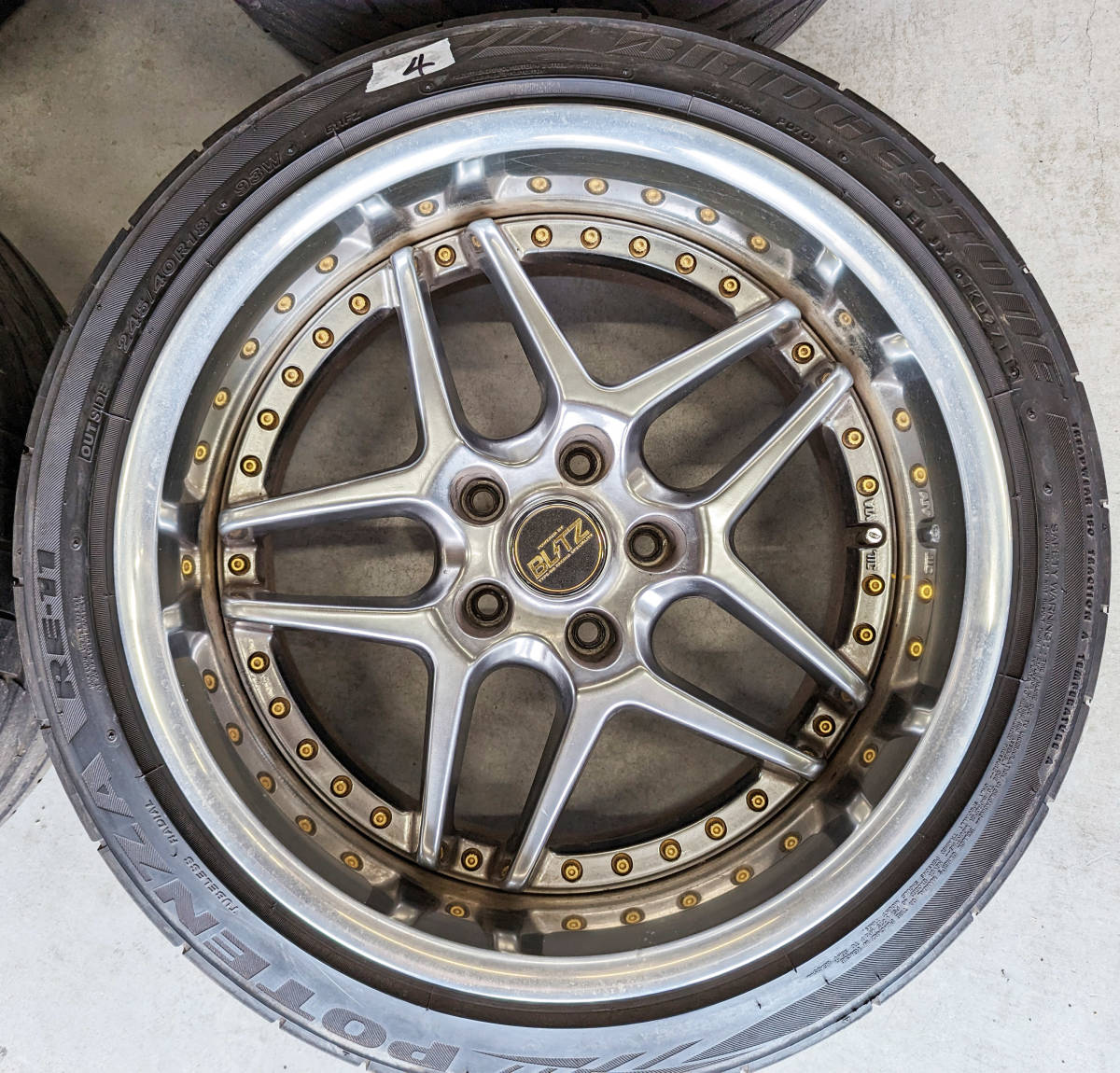 ブリッツ BRW03 18インチ 5H 114.3 9.5J +28 10J +28 ホイール 絶版 