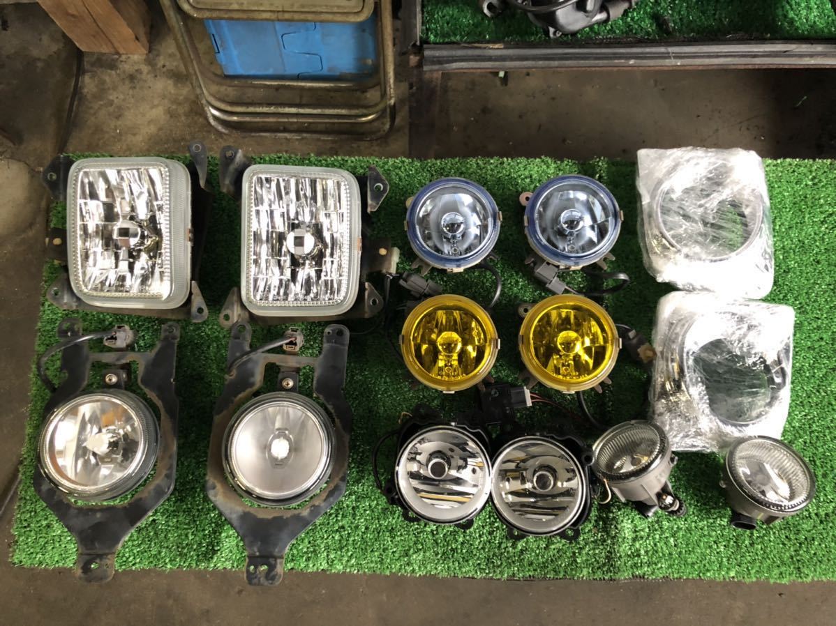 フォグランプ　12個　セット　フォグ　ライト　ジャンク品　ベゼル傷等あり　ハイゼット　ラパン　ホンダ　ek タント　ダイハツ　スズキ　