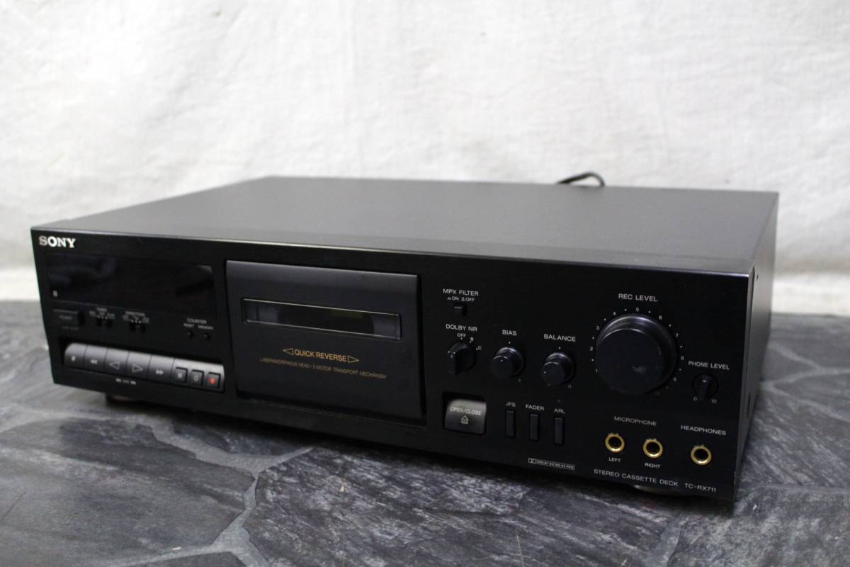 メンテナンス整備品SONY ステレオカセットデッキ TC-RX711
