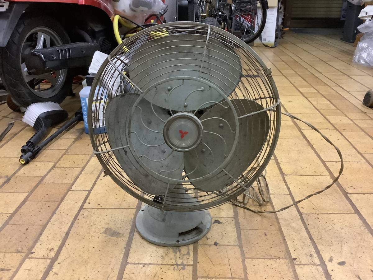 【限定セール，格安】 アンティーク 三菱扇風機 鉄製 ジャンク(扇風機)｜売買されたオークション情報、yahooの商品情報をアーカイブ公開 - オークファン 扇風機
