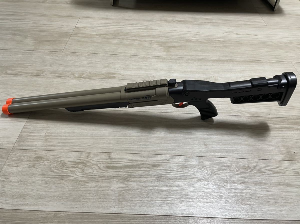 中折れダブルバレルショットガンタイプ排弾式スポンジ弾 散弾銃