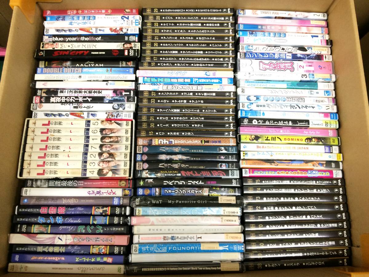 DVD ジャンル色々 160サイズ 詰め込みセット 洋画/邦画/ドラマ/アニメ/キッズ/音楽など まとめ 大量【No.11-366/0/0】