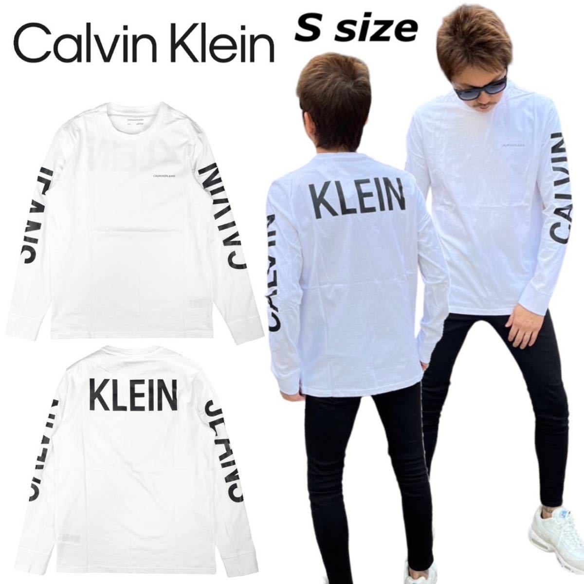 カルバンクライン Calvin Klein 長袖 Tシャツ ロンT 41L7884 ホワイト 